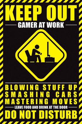 Maxi Poster - Do Not Disturb - Gamer At Work - 91.5 cm
