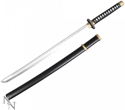 Samurai & Ninjas - Black and White Handled Katana 99cm