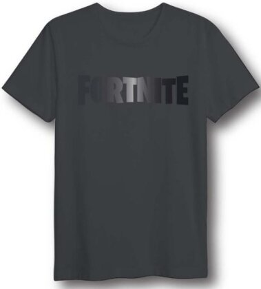 Fortnite - Foil Logo Black - Grösse XXL