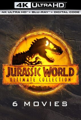 Jurassic World Ultimate Collection - Jurassic Park 1-3 / Jurassic World 1-3 (6 4K Ultra HDs + 6 Blu-ray)