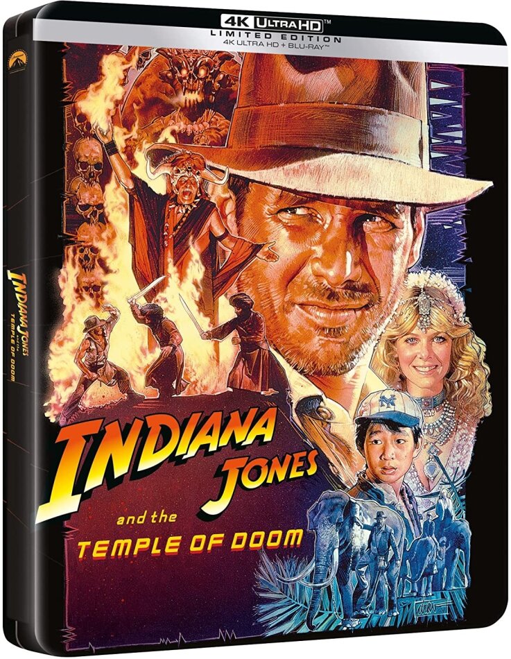 Indiana Jones e il Tempio Maledetto (1989) (Limited Edition, Steelbook, 4K Ultra HD + Blu-ray)