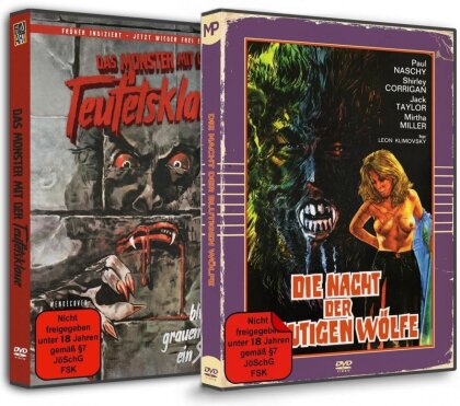 Die Nacht der blutigen Wölfe (1972) / Das Monster mit der Teufelsklaue (1972) (Bundle, 2 DVDs)