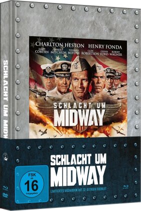 Schlacht um Midway (1976) (Cover C, Cinema Version, Limited Edition, Mediabook, Blu-ray + DVD)