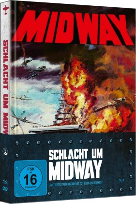 Schlacht um Midway (1976) (Cover B, Cinema Version, Limited Edition, Mediabook, Blu-ray + DVD)