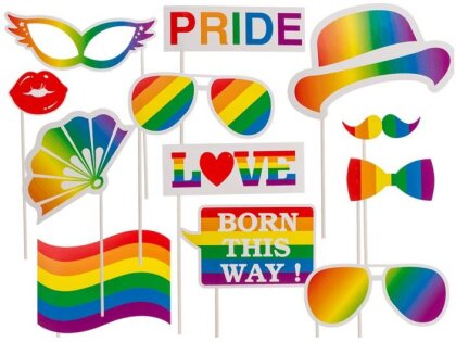 Party-Foto-Verkleidung auf Stick: Pride