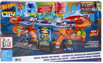 Hot Wheels City Mega Turm-Autowaschanlage