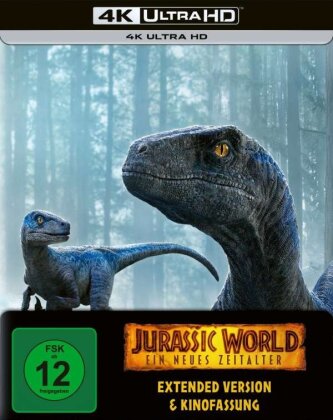 Jurassic World 3 - Ein neues Zeitalter (2022) (Extended Edition, Kinoversion, Limited Edition, Steelbook)