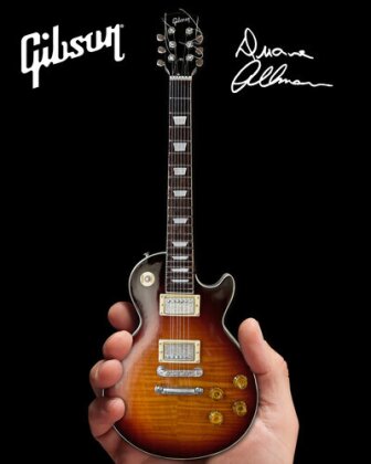 Duane Allman Gibson Les Paul Tobacco Mini Guitar
