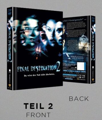 Final Destination 2 (2003) (Limited Edition, Mediabook, Blu-ray + DVD)