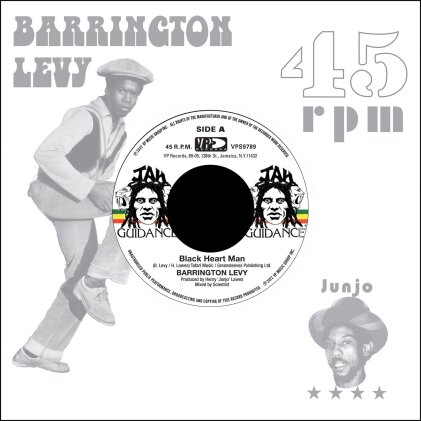 Barrington Levy & Roots Radics - Black Heart Man / Round Eight (7" Single)