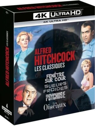 Alfred Hitchcock - Les Classiques - Fenêtre sur cour / Sueurs froides / Psychose / Les Oiseaux (4 4K Ultra HDs)