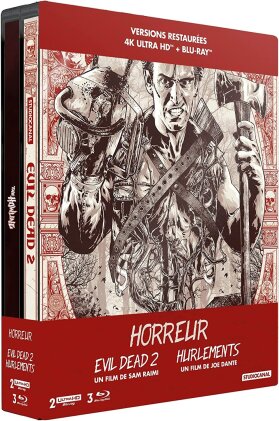 Evil Dead 2 / Hurlements (Limited Edition, Restaurierte Fassung, Steelbook, 2 4K Ultra HDs + 3 Blu-rays)