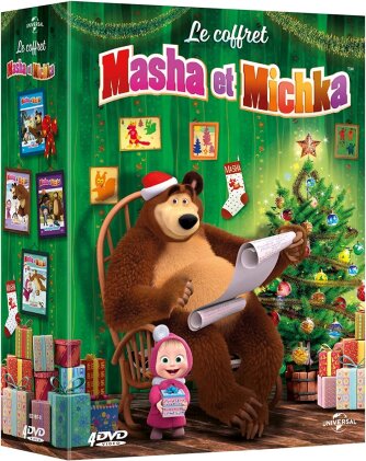 Masha et Michka - L’île au trésor / Les rois du cirque / Les 3 Mousquetaires / Tous sur la glace (4 DVD)