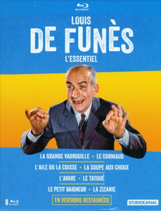Louis de Funès - L'essentiel (Edizione Restaurata, 8 Blu-ray)
