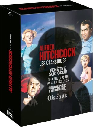 Alfred Hitchcock - Les Classiques - Fenêtre sur cour / Sueurs froides / Psychose / Les Oiseaux (8 DVD)