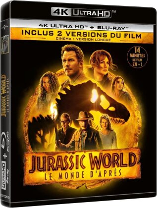 Jurassic World 3 - Le monde d'après (2022) (Versione Cinema, Versione Lunga, 4K Ultra HD + Blu-ray)