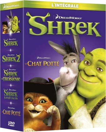 Shrek 1 à 4 / Le Chat Potté (5 DVD)