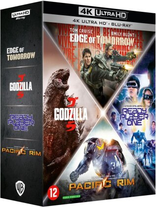 Edge of Tomorrow / Ready Player One / Pacific Rim / Godzilla (4 4K Ultra HDs + 4 Blu-ray)