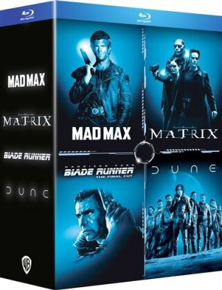 Mad Max (1979) / Matrix (1999) / Blade Runner (1982) / Dune - Partie 1 (2021) (4 Blu-ray)