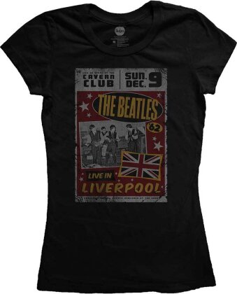 The Beatles Ladies T-Shirt - Live In Liverpool (XXXX-Large) - Grösse 4XL