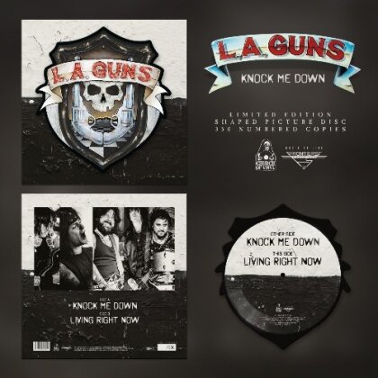 L.A. Guns - Knock Me Down (Church of Vinyl, 2022 Reissue, Limited Edition, Shaped Picturedisc, LP)