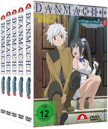 DanMachi: Is It Wrong to Try to Pick Up Girls in a Dungeon? - Staffel 2 inkl. OVA (Bundle, Gesamtausgabe, 5 DVDs)