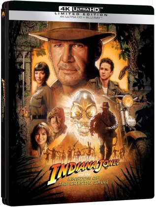Indiana Jones e il Regno del Teschio di Cristallo (2008) (Édition Limitée, Steelbook, 4K Ultra HD + Blu-ray)