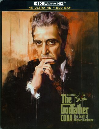 The Godfather Coda - The Death of Michael Corleone - The Godfather 3 (1990) (Limited Edition, Restaurierte Fassung, Steelbook, 4K Ultra HD + Blu-ray)