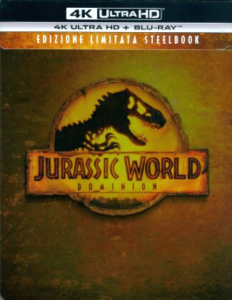 Jurassic World 3 - Dominion (2022) (Line Look, Extended Edition, Cinema Version, Limited Edition, Steelbook, 4K Ultra HD + Blu-ray)