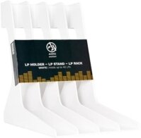 Audio Anatomy - LP Holder - LP Stand - LP Rack (Shaped - Hips Plastic) White Solid