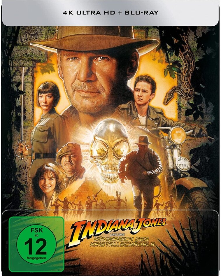 Indiana Jones und das Königreich des Kristallschädels (2008) (Limited Edition, Steelbook, 4K Ultra HD + Blu-ray)