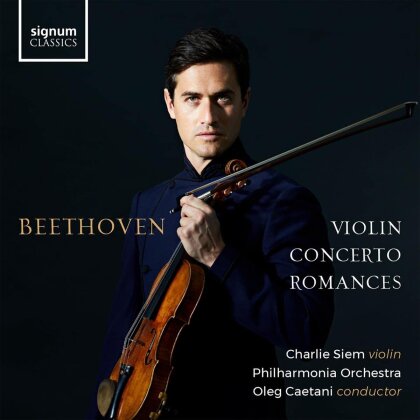 Ludwig van Beethoven (1770-1827), Oleg Caetani, Charlie Siem & Philharmonia Orchestra - Violin Concerto, Romances
