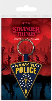 Stranger Things: Hawkins Police Woven - Keychain