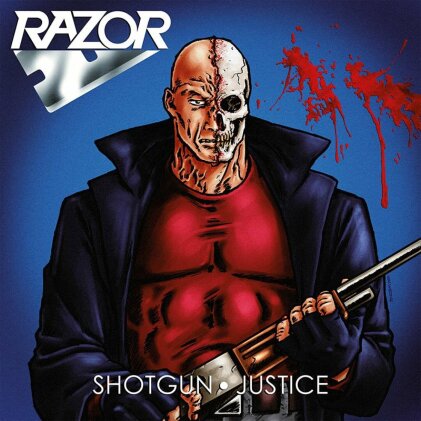Razor - Shotgun Justice (2022 Reissue, High Roller Records, Splatter Vinyl, LP)
