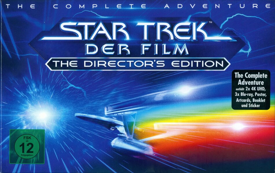 Star Trek 1 - Der Film - The Complete Adventure (1979) (Director's Cut, Kinoversion, Limited Edition, 2 4K Ultra HDs + 3 Blu-rays)