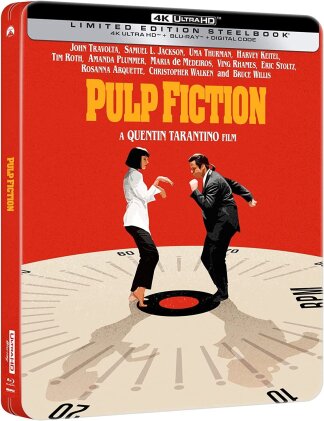 Pulp Fiction (1994) (Édition Limitée, Steelbook, 4K Ultra HD + Blu-ray)