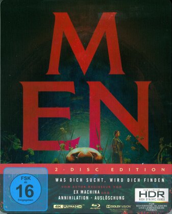 Men - Was dich sucht, wird dich finden (2022) (Edizione Limitata, Steelbook, 4K Ultra HD + Blu-ray)
