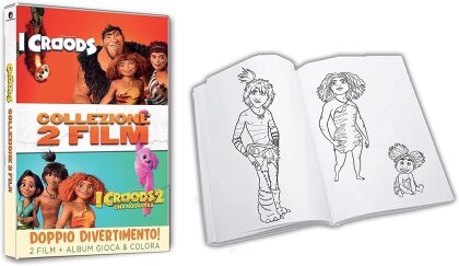 I Croods / I Croods 2 - Una nuova era - Collezione 2 Film (+ Album gioca e colora, 2 DVD)