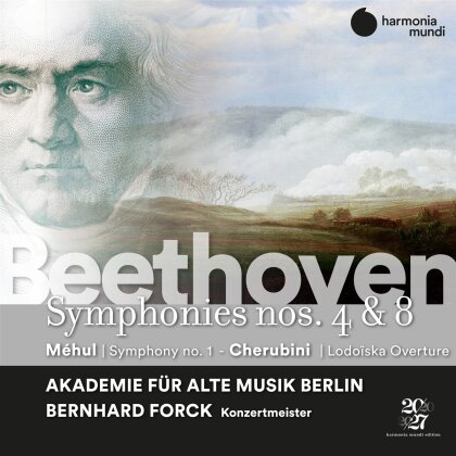 Akademie Fur Alte Musik Berlin, Ludwig van Beethoven (1770-1827), Etienne-Nicolas Mehul (1763-1817), Luigi Cherubini (1760-1842) & Bernhard Forck - Symphonies Nos. 4 & 8 (2 CDs)