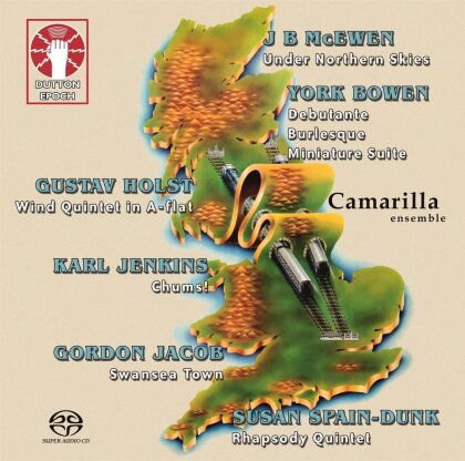 Camarilla Ensemble, York Bowen (1884-1961), Susan Spain-Dunk (1880-1962), Gordon Percival Septimus Jacob (1895-1984), Sir Karl Jenkins (*1944), … - Under Northern Skies/Chums!/A.O. (Hybrid SACD)