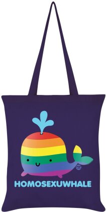 Pop Factory: Homosexuwhale - Purple Tote Bag