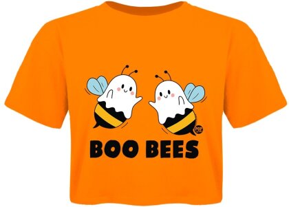 Pop Factory: Boo Bees - Ladies Orange Boxy Crop Top - Grösse S