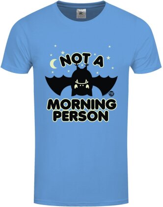 Pop Factory: Not A Morning Person - Men's Azure Blue T-Shirt
