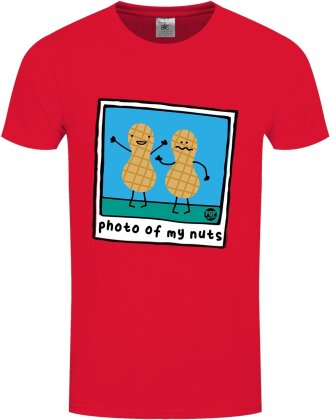Pop Factory: Photo Of My Nuts - Men's Red T-Shirt