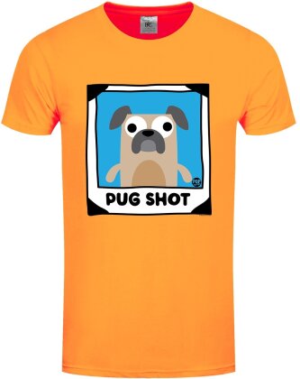 Pop Factory: Pug Shot - Men's Apricot T-Shirt