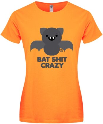 Pop Factory: Bat Shit Crazy - Ladies Apricot T-Shirt