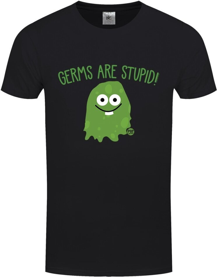 Pop Factory: Germs Are Stupid - Men's Black T-Shirt - Grösse M