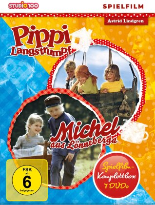 Pippi Langstrumpf & Michel aus Lönneberga - Spielfilm Box (Nouvelle Edition, 7 DVD)
