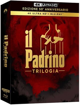 il Padrino 1-3 - Trilogia (Digipack, 50th Anniversary Edition, 4 4K Ultra HDs + 5 Blu-rays)