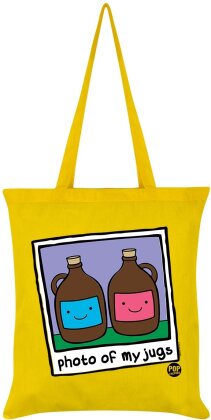 Pop Factory: Photo Of My Jugs - Yellow Tote Bag